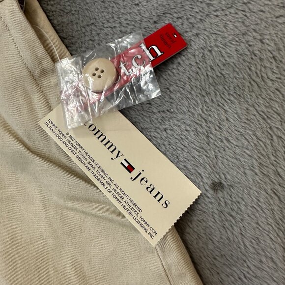 NWT Vintage Y2K Tommy Hilfiger Pleated Khaki Mini Skirt Size 5 XS/S - Picture 2 of 9